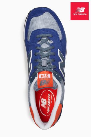 New Balance Blue/Orange Ml574